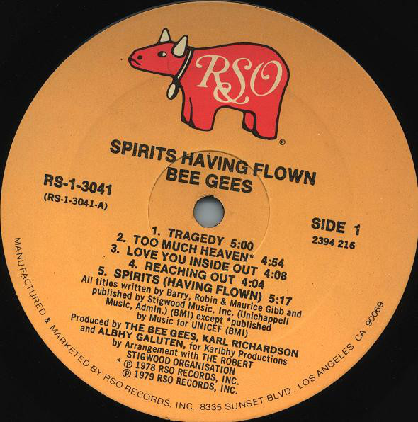 Bee Gees - Spirits Having Flown (LP, Album, Gat) (Mint (M)) - Image 5
