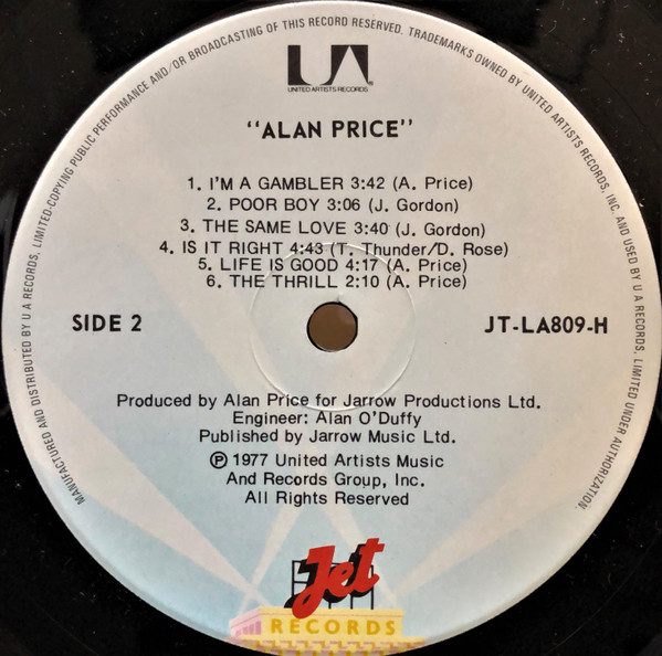 Alan Price - Alan Price (LP, Album) (Mint (M)) - Image 4