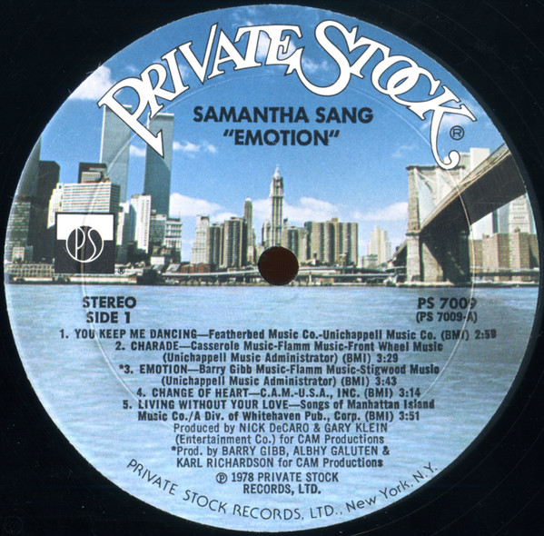 Samantha Sang - Emotion (LP, Album, Mon) (Mint (M)) - Image 3