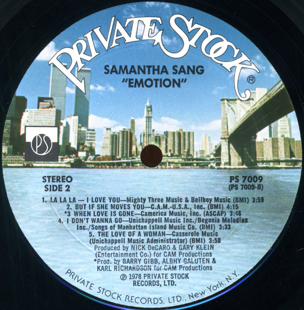 Samantha Sang - Emotion (LP, Album, Mon) (Mint (M)) - Image 4