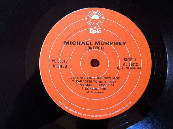 Michael Martin Murphey - Lone Wolf (LP, Album) (Mint (M)) - Image 3
