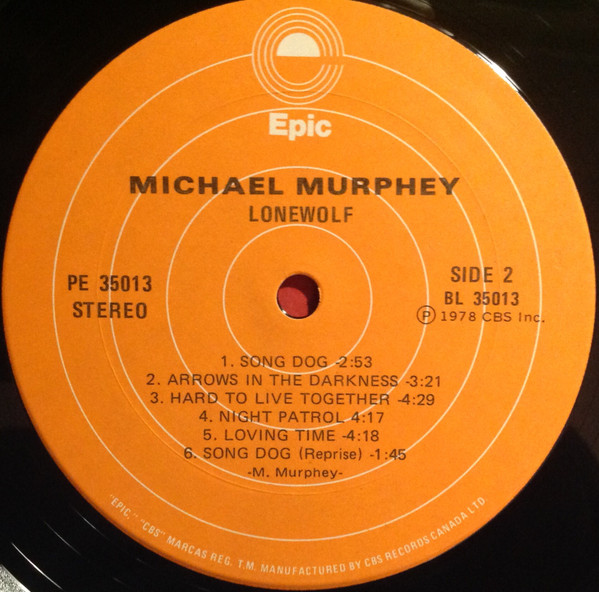 Michael Martin Murphey - Lone Wolf (LP, Album) (Mint (M)) - Image 4
