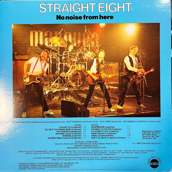Straight Eight - No Noise From Here (LP, Album) (Mint (M)) - Image 2