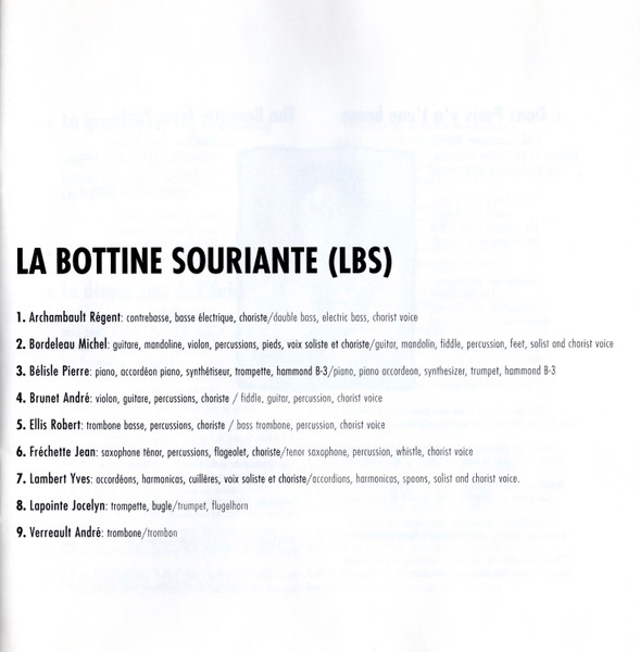 La Bottine Souriante - Cordial (CD, Album) (Near Mint (NM or M-)) - Image 3