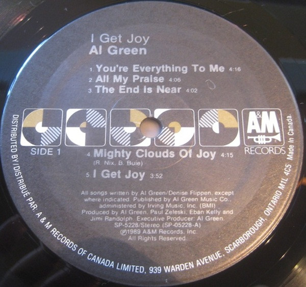 Al Green - I Get Joy (LP, Album) (Mint (M)) - Image 3
