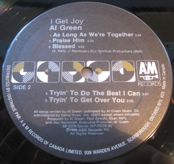 Al Green - I Get Joy (LP, Album) (Mint (M)) - Image 4