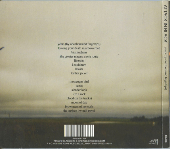 Attack In Black - Years (By One Thousand Fingertips) (CD) (Near Mint (NM or M-)) - Image 2