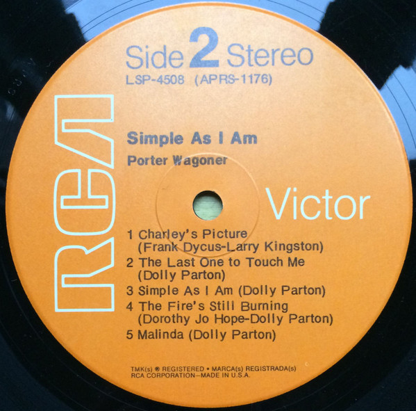 Porter Wagoner - Simple As I Am (LP, Album, Ind) (Mint (M)) - Image 4