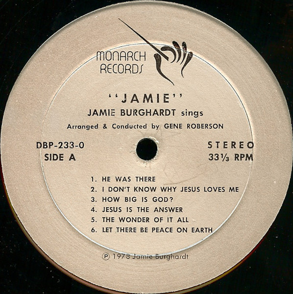 Jamie Burghardt - Jamie (LP, Album) (Mint (M)) - Image 2