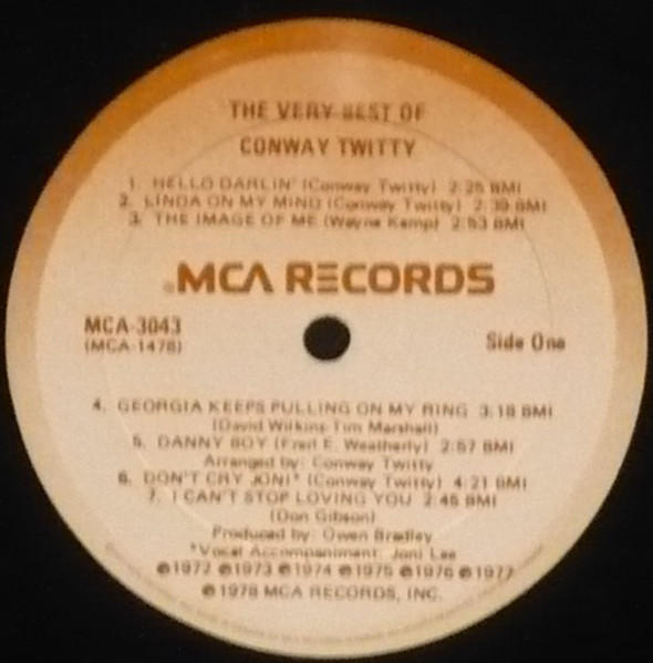 Conway Twitty - The Very Best Of (LP, Comp) (Mint (M)) - Image 2