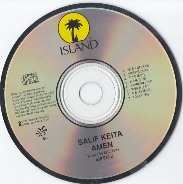 Salif Keita - Amen (CD, Album) (Near Mint (NM or M-)) - Image 4