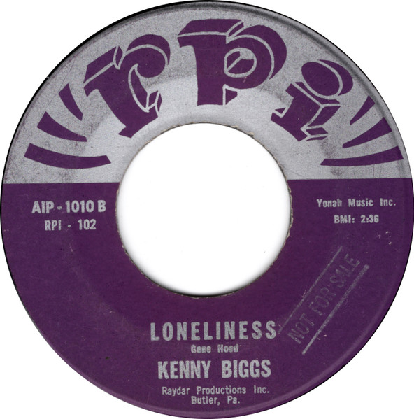 Kenny Biggs - I Spell Love / Loneliness (7") (Very Good Plus (VG+)) - Image 2