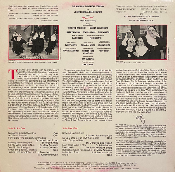 Various - Nunsense - Original Cast (LP) (Mint (M)) - Image 4