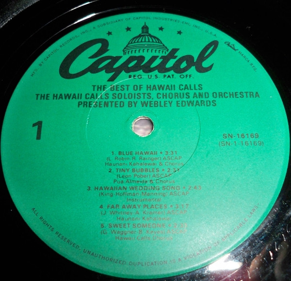 Webley Edwards Presents The Hawaii Calls Orchestra And Chorus - The Best Of Hawaii Calls (LP, Comp, RE) (Mint (M)) - Image 3
