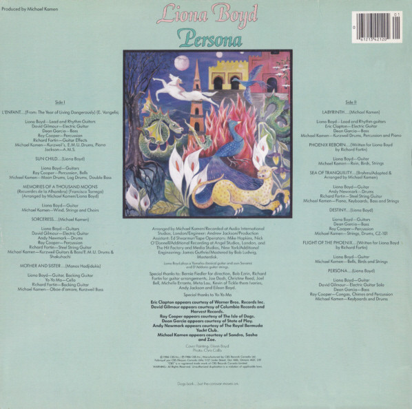 Liona Boyd - Persona (LP, Album) (Mint (M)) - Image 2