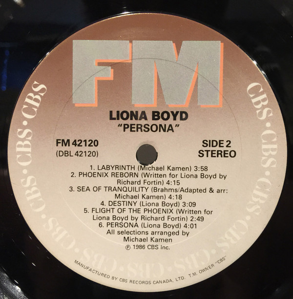 Liona Boyd - Persona (LP, Album) (Mint (M)) - Image 4