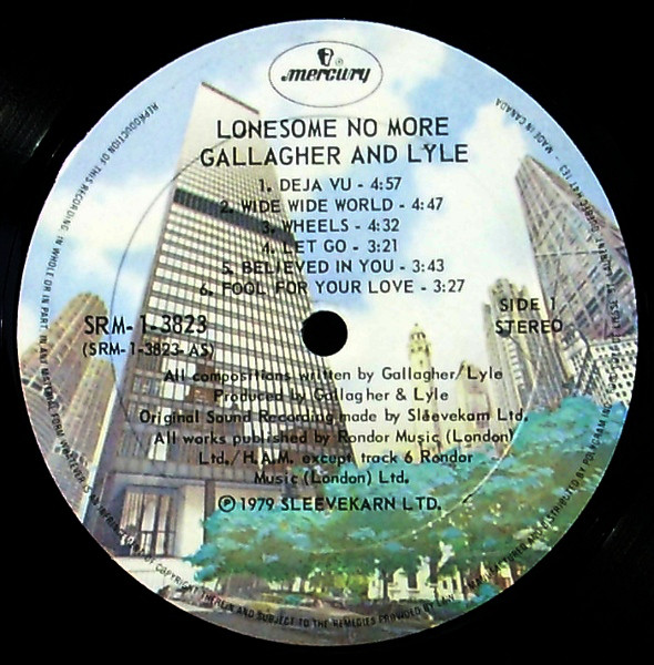 Gallagher & Lyle - Lonesome No More (LP, Album) (Mint (M)) - Image 5