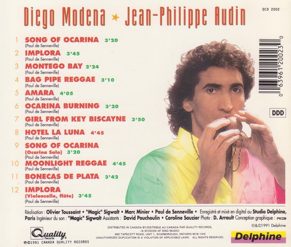 Jean-Philippe Audin & Diego Modena - Ocarina (CD, Album) (Near Mint (NM or M-)) - Image 3