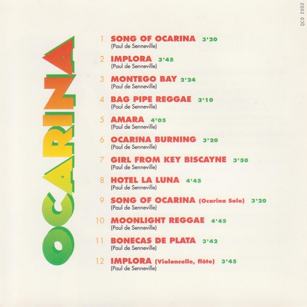 Jean-Philippe Audin & Diego Modena - Ocarina (CD, Album) (Near Mint (NM or M-)) - Image 4