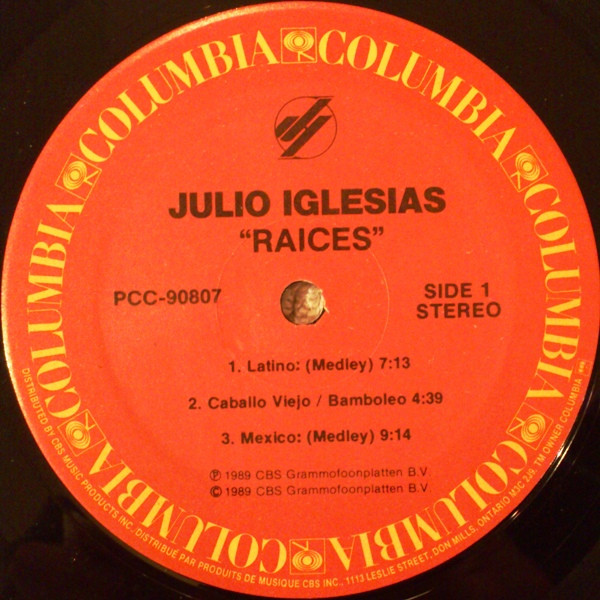 Julio Iglesias - Raices (LP) (Mint (M)) - Image 3