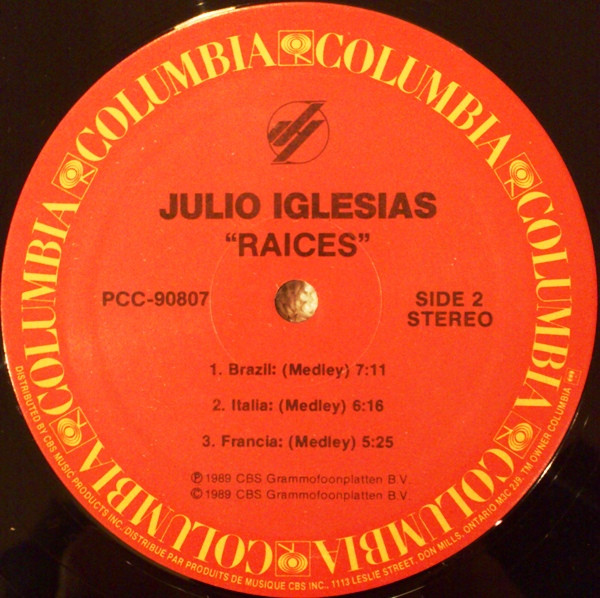 Julio Iglesias - Raices (LP) (Mint (M)) - Image 4