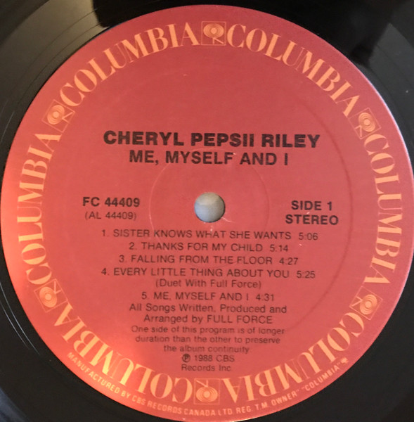 Cheryl Pepsii Riley - Me Myself And I (LP) (Mint (M)) - Image 3