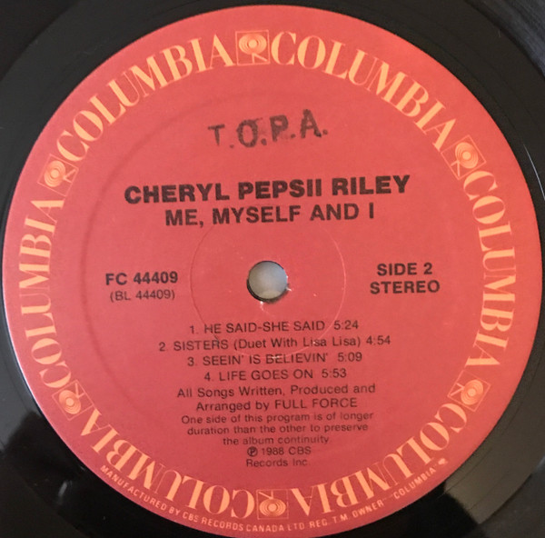Cheryl Pepsii Riley - Me Myself And I (LP) (Mint (M)) - Image 4