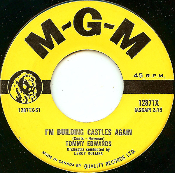 Tommy Edwards - I'm Building Castles Again (7") (Very Good (VG))