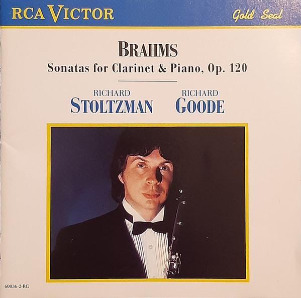 Richard Stoltzman / Richard Goode - Johannes Brahms - The Sonatas For Clarinet And Piano, Op. 120 (CD, Album) (Near Mint (NM or M-))
