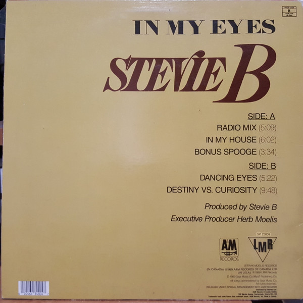 Stevie B - In My Eyes (12", Maxi) (Mint (M)) - Image 2