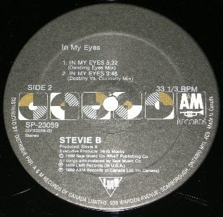 Stevie B - In My Eyes (12", Maxi) (Mint (M)) - Image 4