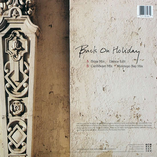 Robbie Nevil - Back On Holiday (12") (Mint (M)) - Image 2