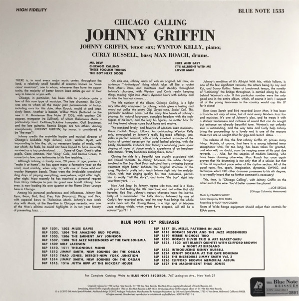 Johnny Griffin - Introducing Johnny Griffin (2x12", Album, Mono, Ltd, Num, RE, 180) (Mint (M)) - Image 3