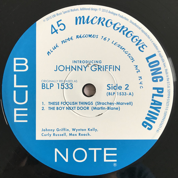 Johnny Griffin - Introducing Johnny Griffin (2x12", Album, Mono, Ltd, Num, RE, 180) (Mint (M)) - Image 5