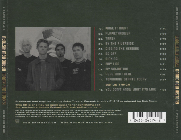 Econoline Crush - Brand New History (CD, Album, Sli) (Mint (M)) - Image 5