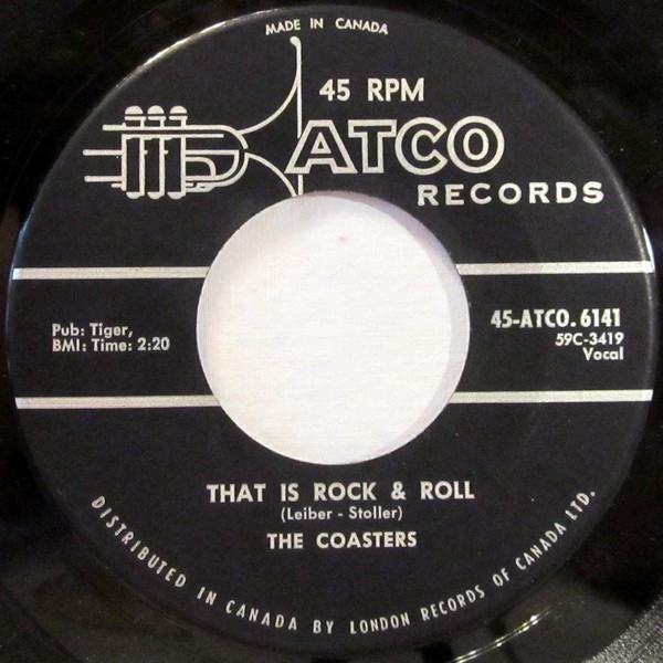 The Coasters - Along Came Jones / That Is Rock & Roll (7") (Near Mint (NM or M-)) - Image 2