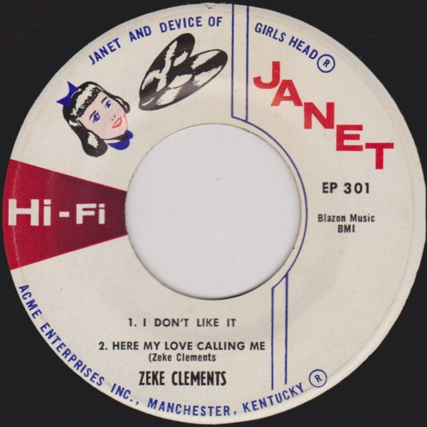 Zeke Clements - I Don't Like It (7", EP) (Very Good Plus (VG+)) - Image 2