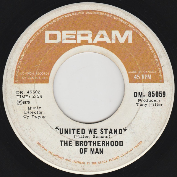 Brotherhood Of Man - United We Stand (7", Single) (Near Mint (NM or M-))