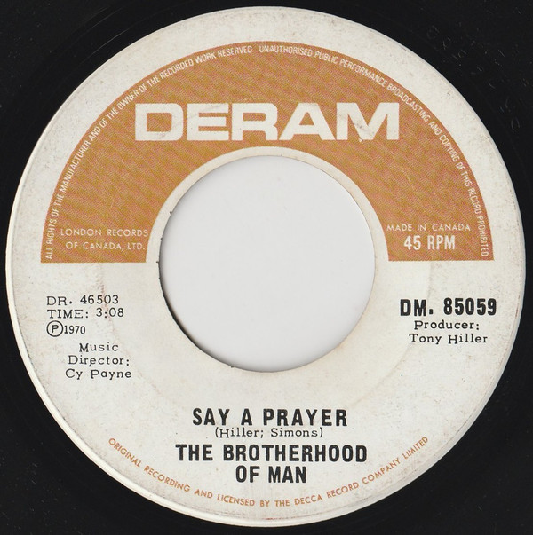 Brotherhood Of Man - United We Stand (7", Single) (Near Mint (NM or M-)) - Image 2