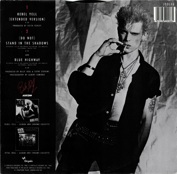 Billy Idol - Rebel Yell (Extended Version) (12", Single) (Mint (M)) - Image 2