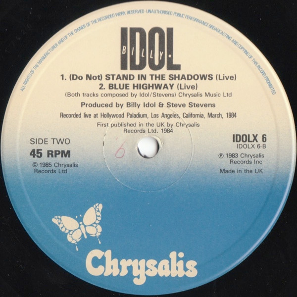 Billy Idol - Rebel Yell (Extended Version) (12", Single) (Mint (M)) - Image 4