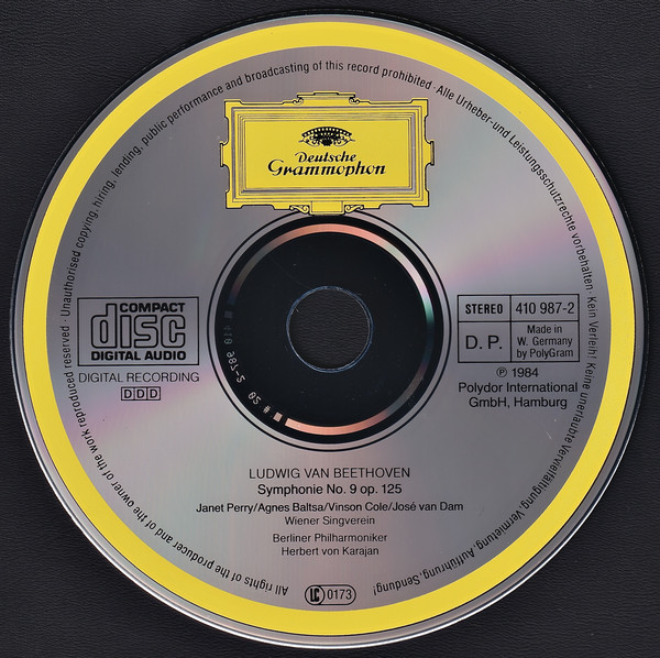 Ludwig Van Beethoven - Herbert Von Karajan - Berliner Philharmoniker - Symphonie No. 9 (CD, Album) (Near Mint (NM or M-)) - Image 3