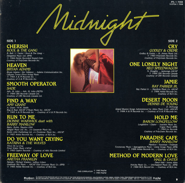 Various - Midnight (LP, Comp) (Mint (M)) - Image 2