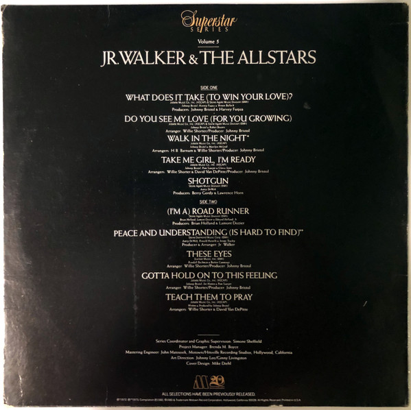 Junior Walker & The All Stars - Motown Superstar Series Vol. 5 (LP, Comp) (Mint (M)) - Image 2