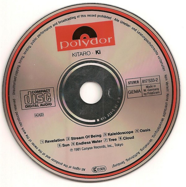 Kitaro - Ki (CD, Album, RE) (Mint (M)) - Image 3