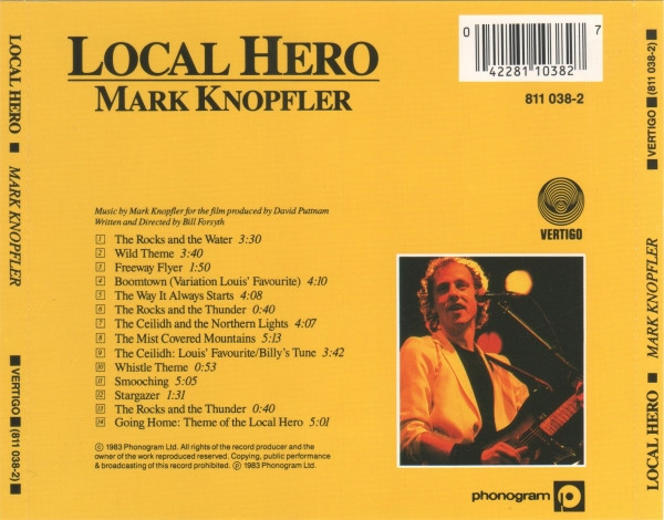 Mark Knopfler - Local Hero (CD, Album, Blu) (Near Mint (NM or M-)) - Image 2