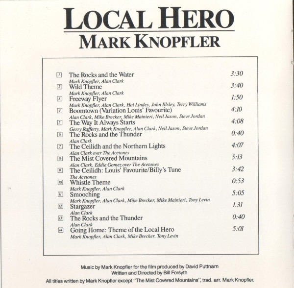 Mark Knopfler - Local Hero (CD, Album, Blu) (Near Mint (NM or M-)) - Image 4