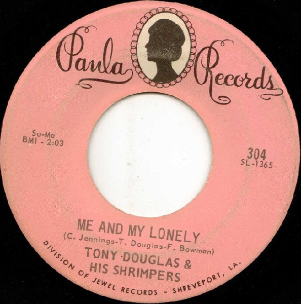Tony Douglas & His Shrimpers - Love Is The Reason / Me And My Lonely (7", Single) (Very Good Plus (VG+)) - Image 2