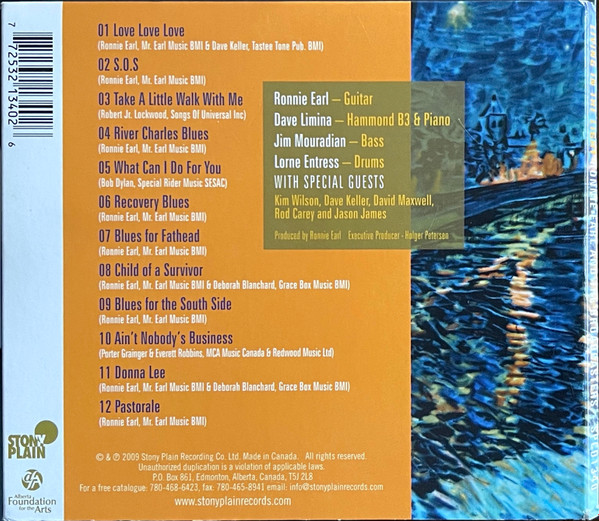 Ronnie Earl And The Broadcasters - Living In The Light (CD, Album) (Near Mint (NM or M-)) - Image 2