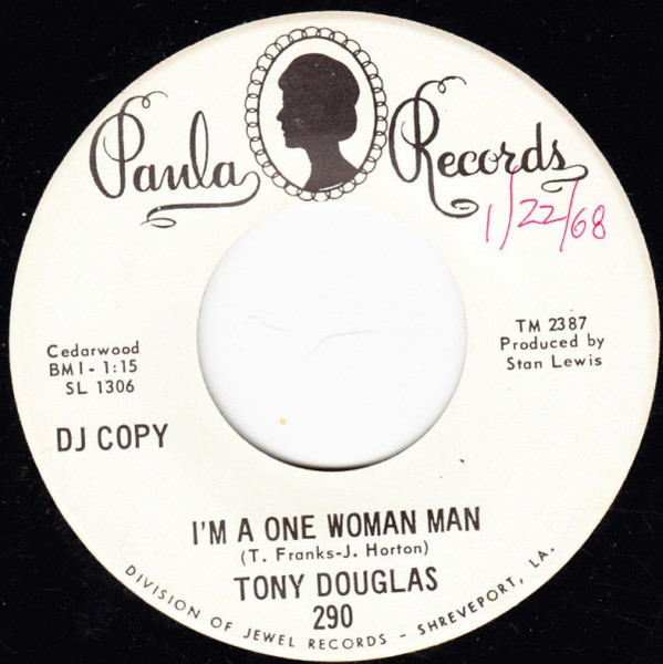 Tony Douglas (3) - I'm A One Woman Man / Mention My Name (7", Promo) (Very Good Plus (VG+))